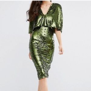 Super Sparkly Green Sequin Dress